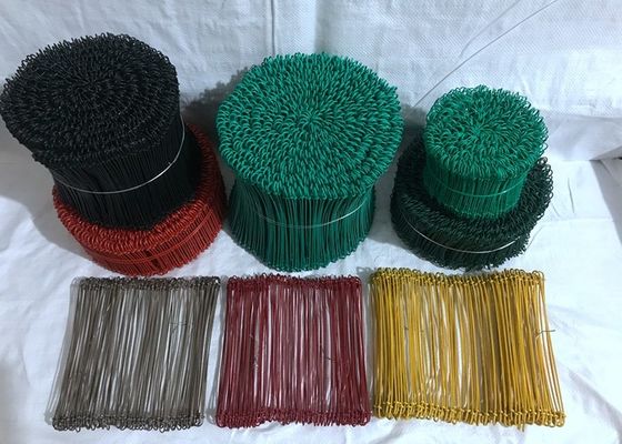Green Low Carbon Steel 1000Pcs BWG22 2mm Loop Tie Wire