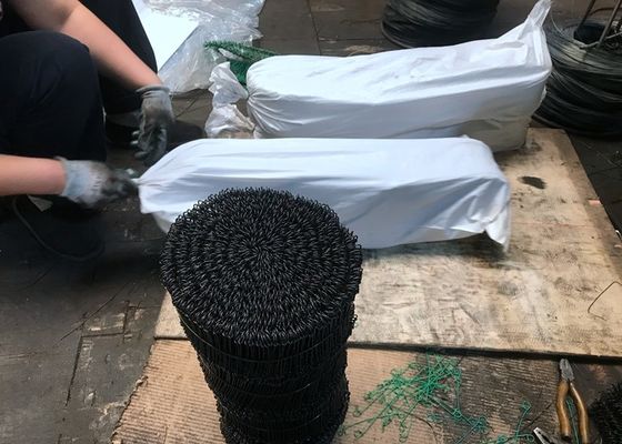Double Loop 12 DWG 1Kg PVC Coated Black Annealed Rebar Wire 