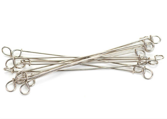 Double Loop BWG22 Q195 2mm Stainless Steel Wire Loop Ties