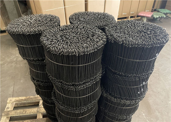 17 Ga Q195 Low Carbon Steel Double Loop Rebar Tie Wire 1000pcs / Bundle