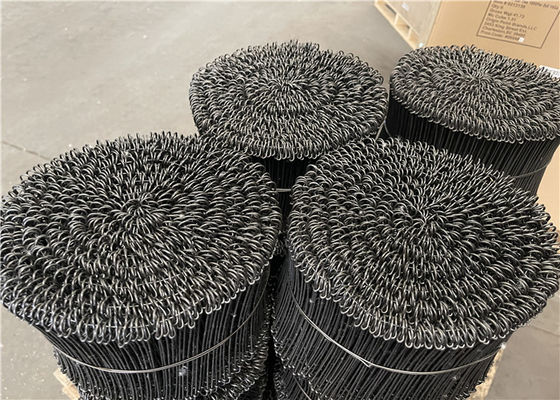 Fixing Building Reinforcement Black Annealed Binding Wire 1.6mm Double Hole Buckle